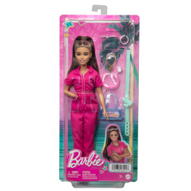 Barbie Doll in Trendy Pink Jumpsuit HPL76 3+