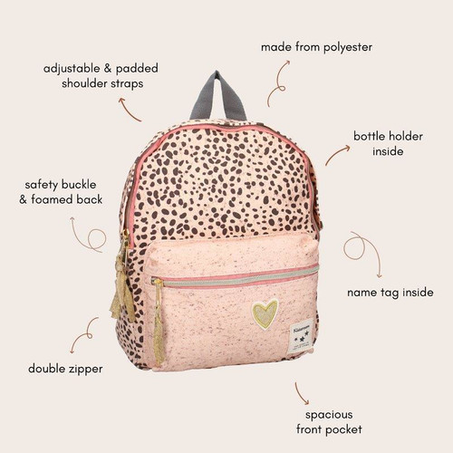 Kidzroom Children's Backpack Paris Growl peach