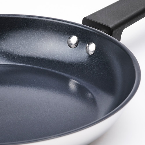 MIDDAGSMAT Frying pan, non-stick coating/stainless steel, 24 cm