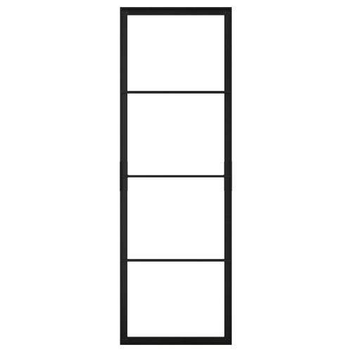 SKYTTA Sliding door frame, black, 77x231 cm