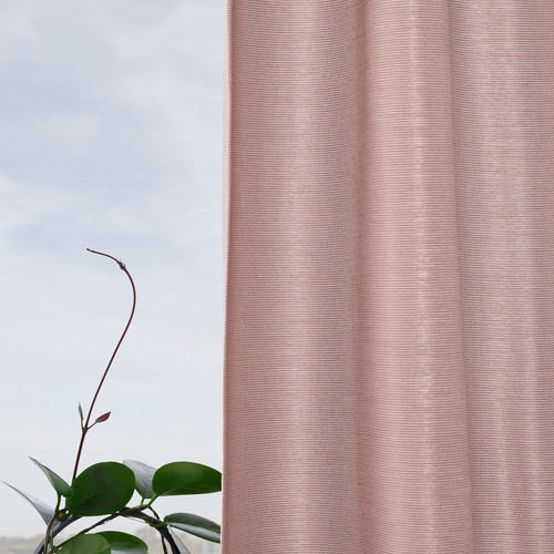 VILBORG Room darkening curtains, 1 pair, pink, 145x300 cm