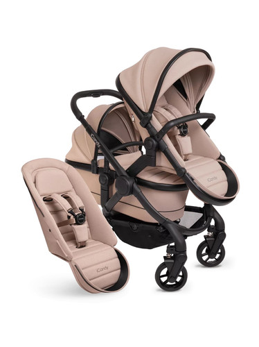 iCandy Peach 7 Pushchair and Carrycot - Double, Black