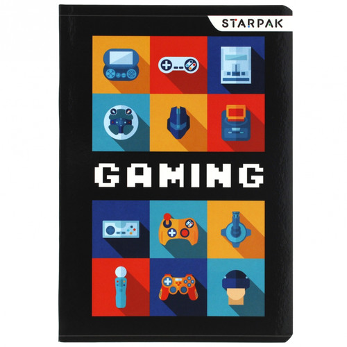 Notebook A5 16 Sheets Squared Gaming 20-pack