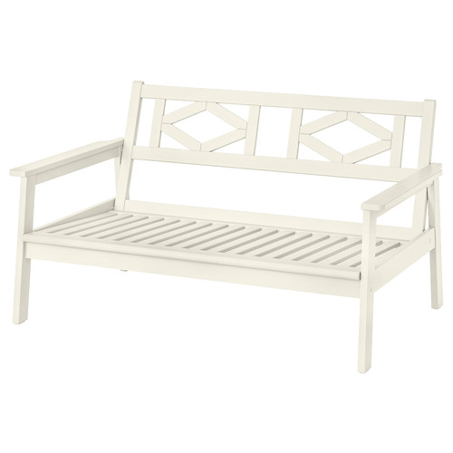 BONDHOLMEN 2-seat sofa, outdoor, white/beige, 139x81x73 cm