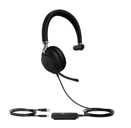 Yealink Headphones USB UH38 Bluetooth Mono Teams