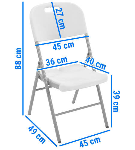 Folding Catering Chair, white