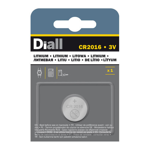 Diall Lithium Battery CR2016
