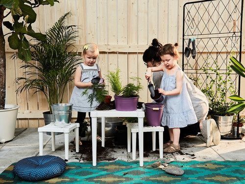 UTTER Children's stool, in/outdoor, white