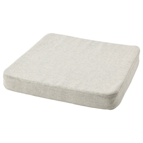 ÅKERVINDEFLY Chair cushion, beige, 39/35x37x5 cm