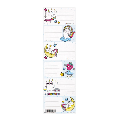 Label Stickers for Notebooks 25pcs Catcorn, assorted