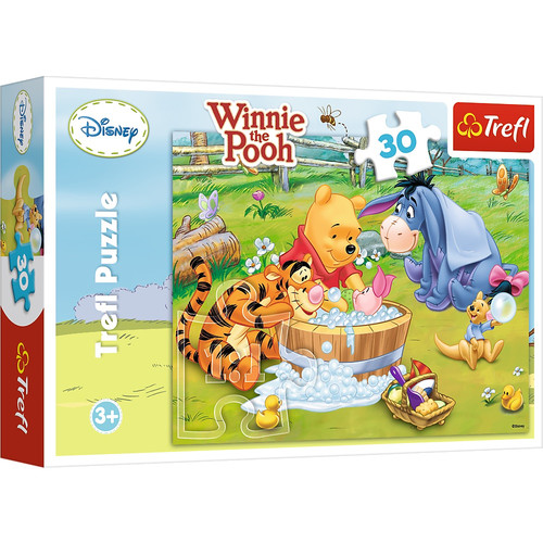 Trefl Children's Puzzle Winnie the Pooh Piglet's Bath 30pcs 3+