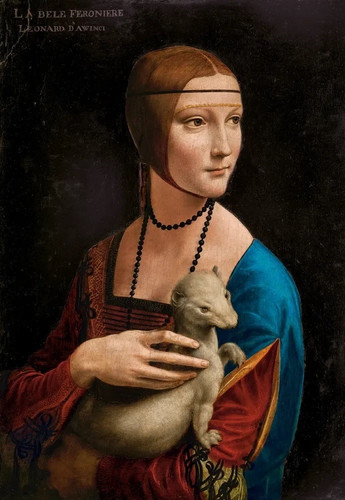 Castorland Jigsaw Puzzle Lady with the Ermine, Leonardo da Vinci Art Collection 1000pcs 9+