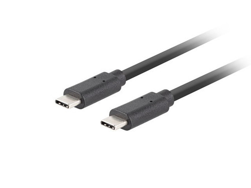 Lanberg Cable USB-C M/M 3.1 gen 2 1M 10GB/S PD100W, black