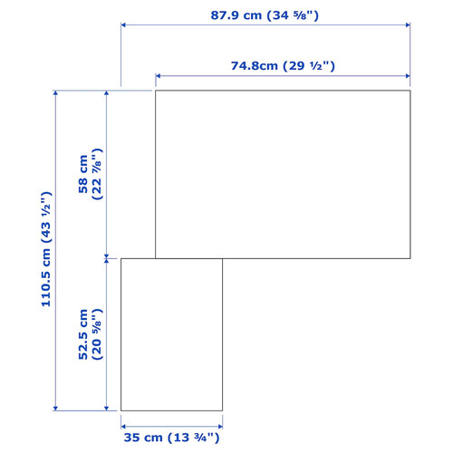 PAX / FARDAL/ÅHEIM Corner wardrobe, high-gloss white/mirror glass, 110/88x236 cm