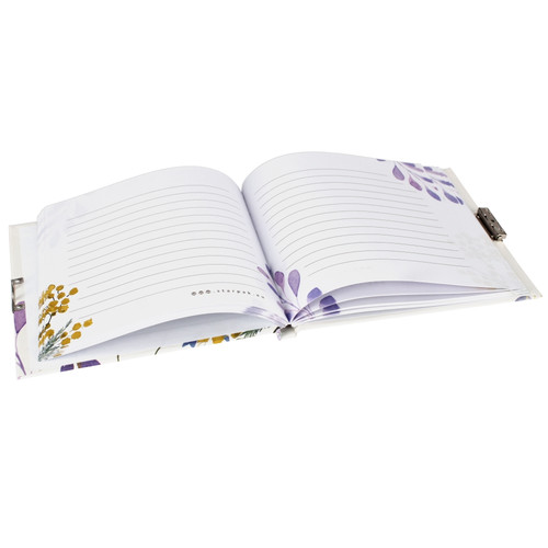 Diary with Padlock Flowers