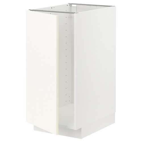 METOD Base cab f sink/waste sorting, white/Vallstena white, 40x60 cm