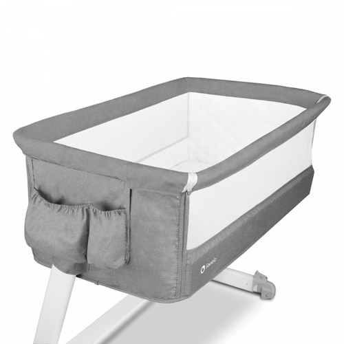 Lionelo Bedside Cot Theo, concrete