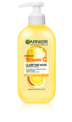 Garnier Skin Naturals Vitamin C Clarifying Wash for Tired Skin Vegan 200ml