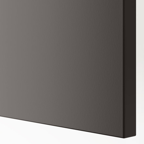 FORSAND Door with hinges, dark grey, 50x229 cm