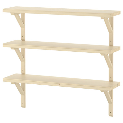 TRANHULT / SANDSHULT Wall shelf combination, aspen, 80x20 cm