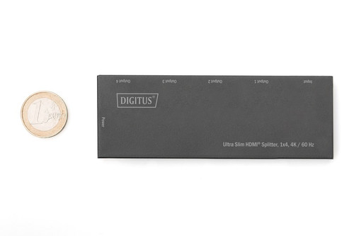 DIGITUS Ultra Slim HDMI® Splitter, 1x4, 4K / 60 Hz