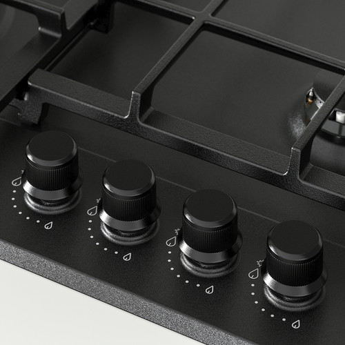 SKÅLAN Gas hob, IKEA 300 black, 59 cm