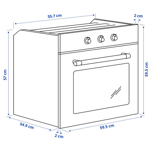 MATTRADITION Forced air oven, black