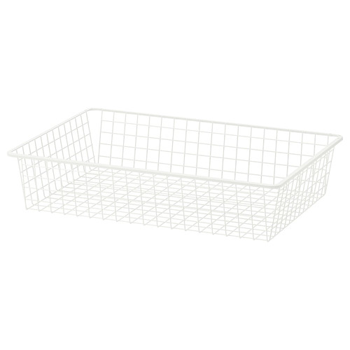 HJÄLPA Wire basket, white, 80x55 cm