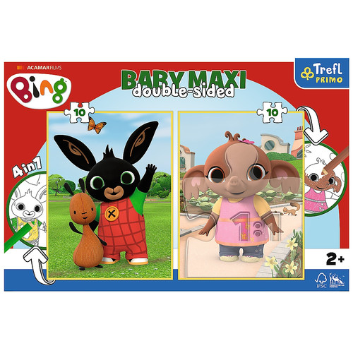 Trefl Primo Baby Maxi Puzzle Double-Sided 4in1 Bing 2+