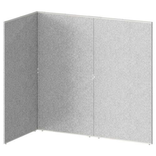 SIDORNA Partition wall, grey, 324x160x150 cm