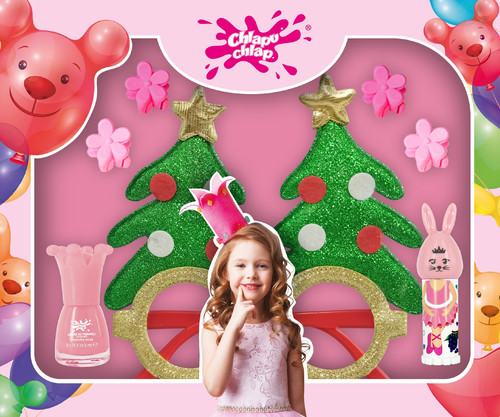 CHLAPU CHLAP Gift Set For Girls + Christmas Tree Glasses 1pc.