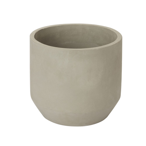 Plant Pot Concrete Round GoodHome 24 cm