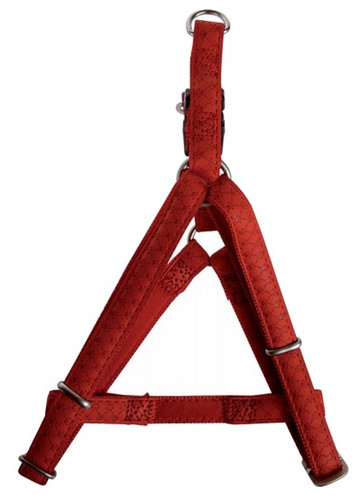 Zolux Adjustable Dog Harness Mac Leather 25mm, red