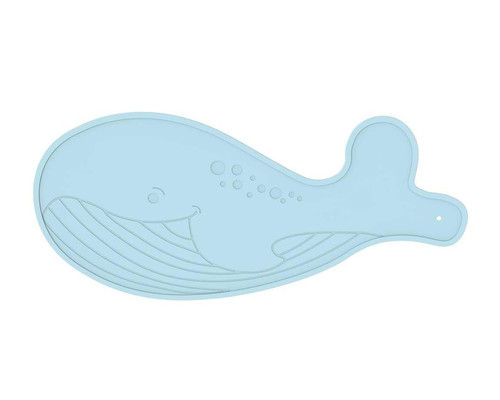 B-Anti-slip Bath Mat Whale, blue