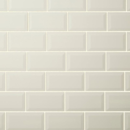 GoodHome Glazed Tile Trentie 10 x 20 cm, ivory, 0.8 m2