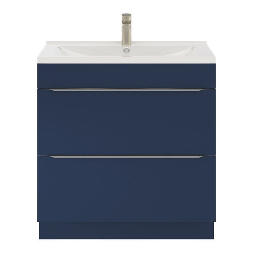 GoodHome Wash-basin Cabinet Imandra 80 cm, matt blue