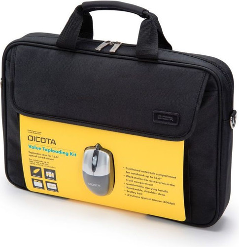 Dicota Value Notebook Bag & Wired Mouse Set