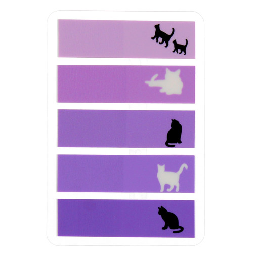 Removable Self-stick Notes Cat 44x12mm 5x20pcs