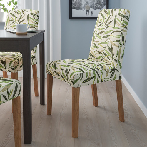 BERGMUND Chair, oak, Fågelfors multicolour