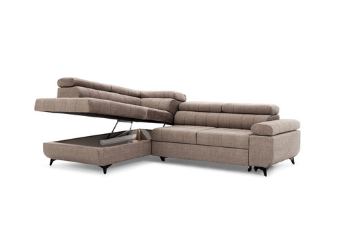 Corner Sofa-Bed Left Dragonis Beige Vogue 4 Taupe