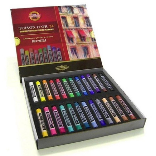 Koh-i-Noor Set of Artists' Soft Pastels 24 Colours