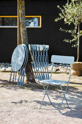 SUNDSÖ Table, outdoor, grey, 65 cm