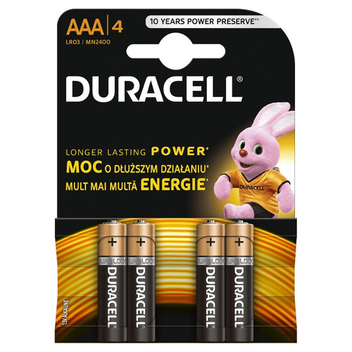 Duracell Battery Basic AAA/LR03 K4 4pcs