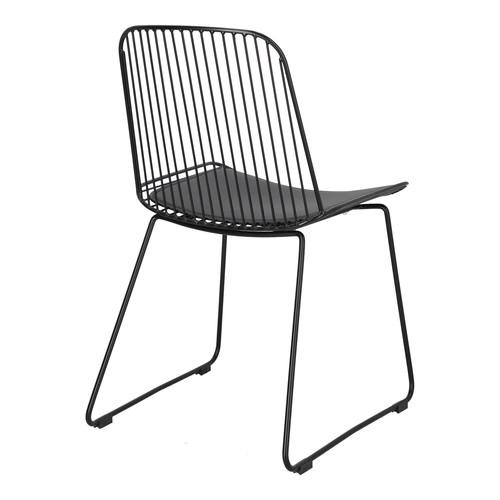 Chair with Seat Pad Dill, black