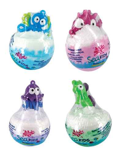 Fizzy Bath Bomb with Surprise Sea Kids 1pc, assorted