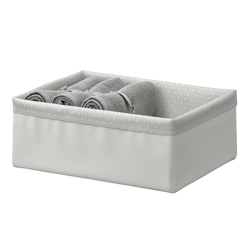 BAXNA Organiser, grey, white, 20x26x10 cm