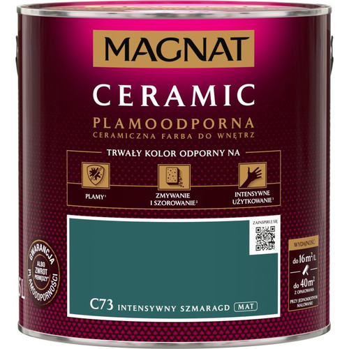 Magnat Ceramic Interior Paint 2.5L, emerald