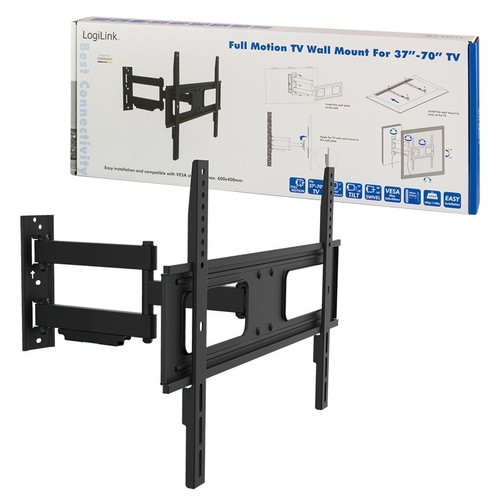 LogiLink TV Wall Mount, 37-70" tilt, swivel, max. 50kg