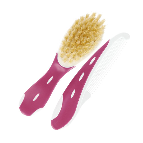 NUK Baby Brush with Comb, pink