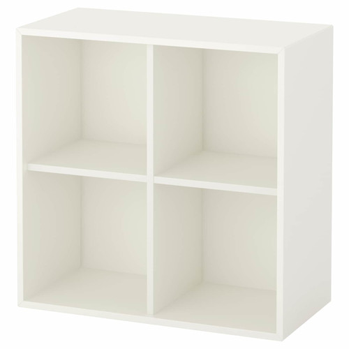 EKET Cabinet with 4 compartments, white, 70x35x70 cm